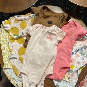 Just One You onesies - Set of 6 - Newborn